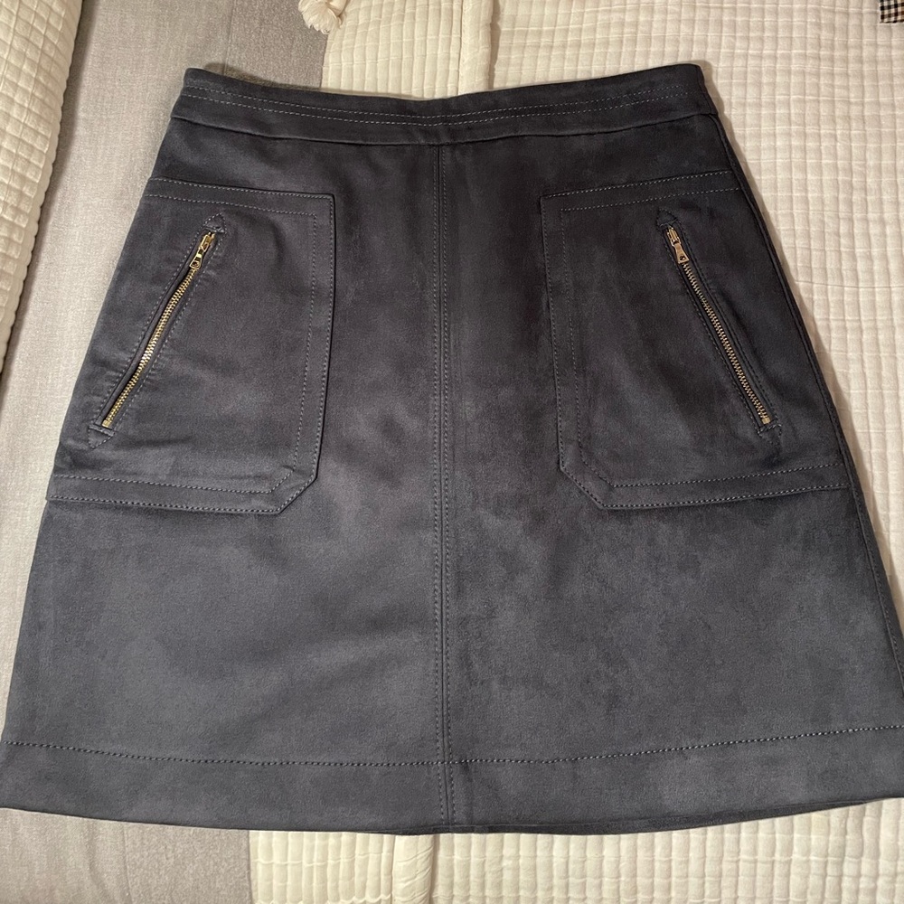 LOFT Faux Suede Skirt